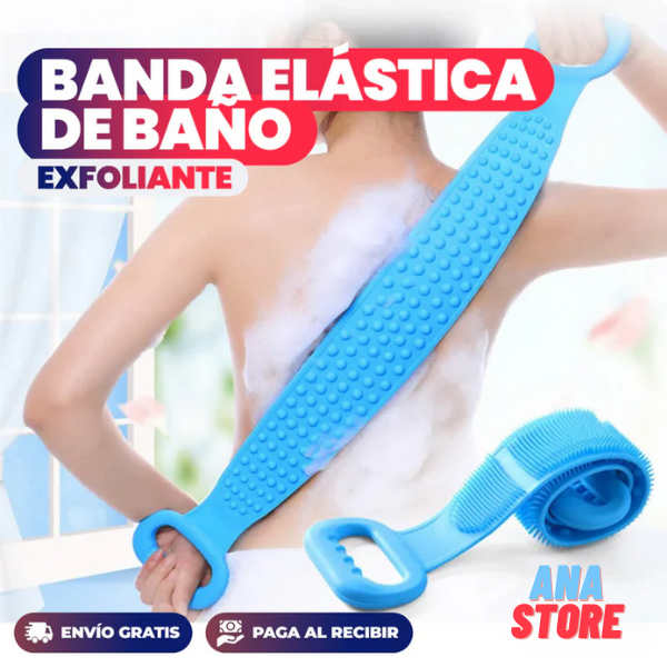 BANDA EXFOLIANTE DE SILICONA PARA DUCHA