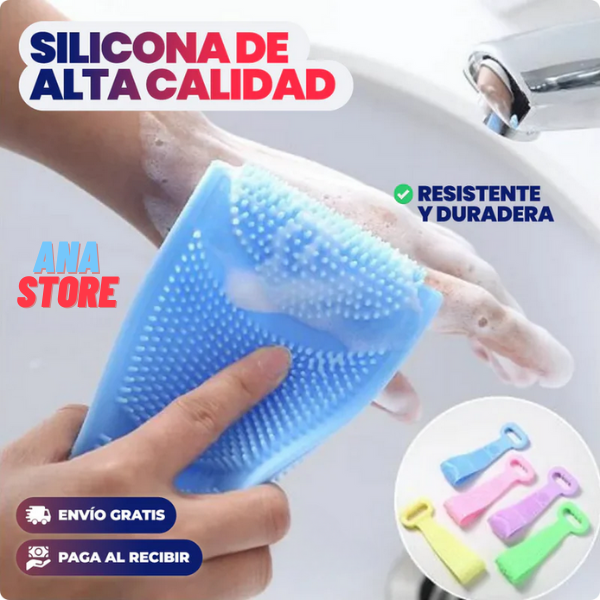 BANDA EXFOLIANTE DE SILICONA PARA DUCHA